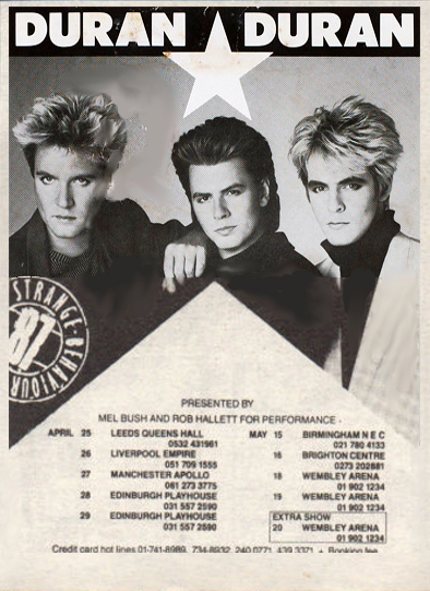 1987 - 29 April: Edinburgh (UK) - Duran Duran Wiki