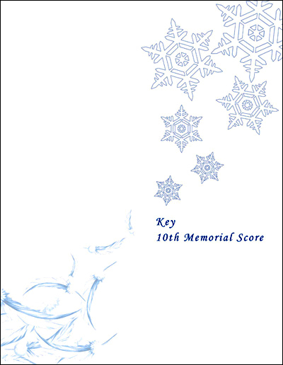 Key 10Th Memorial Score Sheet Music | eBay - タペストリー